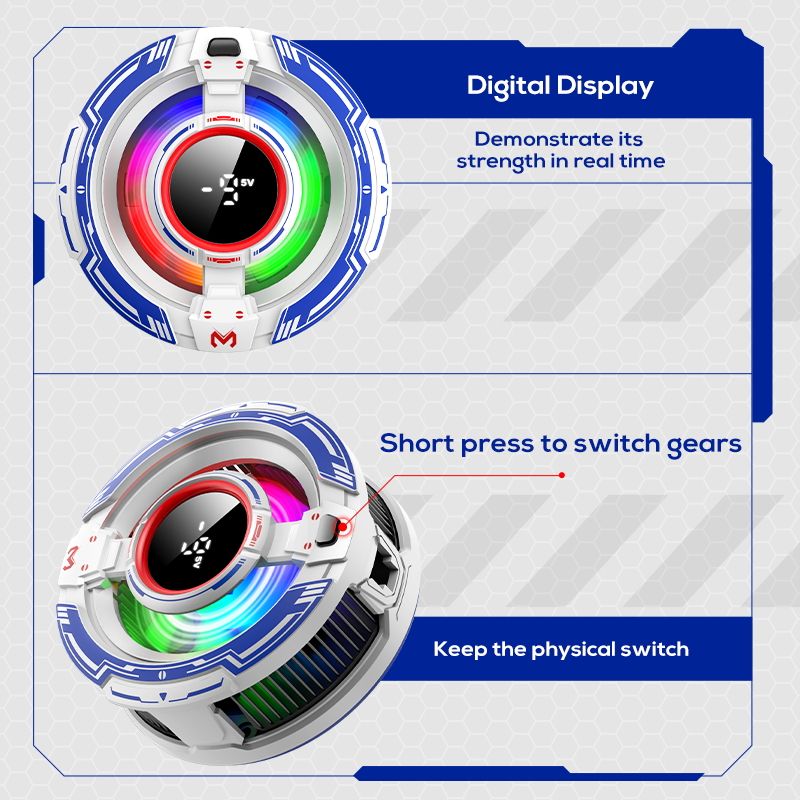 MEMO CX16 Fast Cooling Fan Radiator Colorful LED Mobile Phone Tablet Semiconductor Refrigerator Phone Cooler Radiator